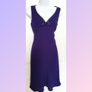 Nwot Evan Picone Royal Purple dress empire cut size 4
